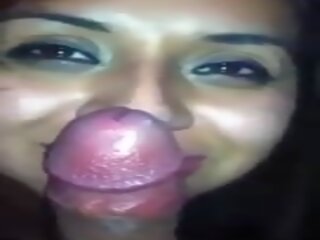 Teenager Gives Blowjob To Cock, Biting and Licking