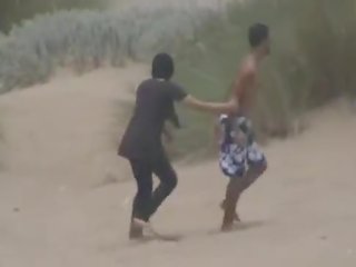Pakistańskie para z karachi pieprzenie ciężko w hawks bay plaża