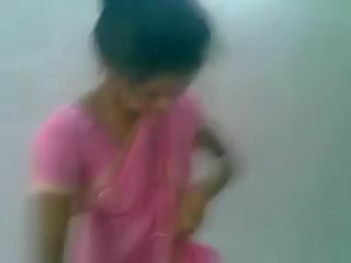 Telugu różowy sari